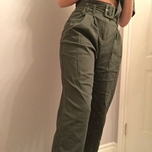 Army Green Forever 21 Pants